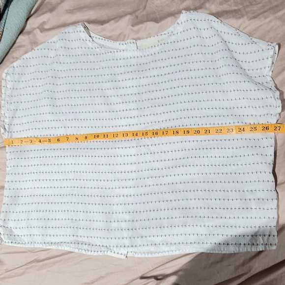 Cynthia Rowley Bumble Bee Print Linen Top Size XL - Picture 7 of 7